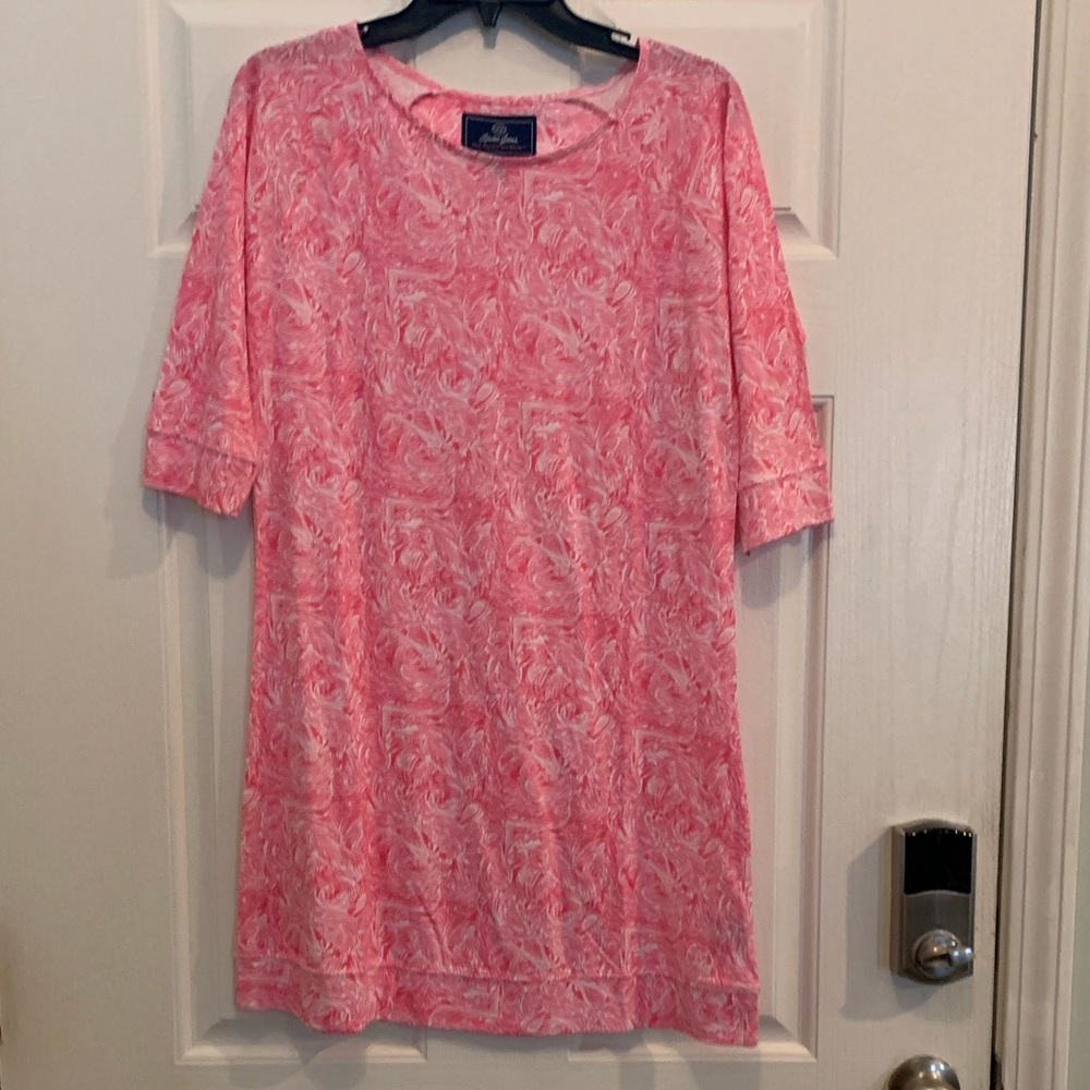 Lauren James pink pattern dress